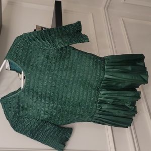 Women's faux leather top